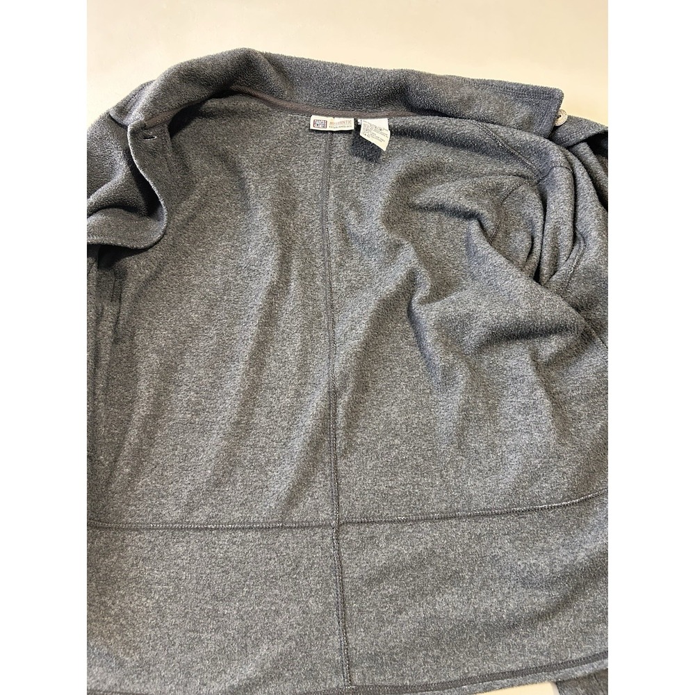 Faded Glory Women's Fleece Cardigan Jacket L 12/14 Gray Button Front Cozy - Picture 4 of 8